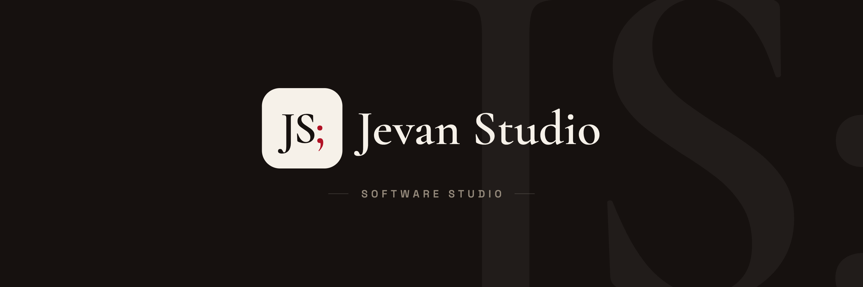 Jevan Studio — JS; identity